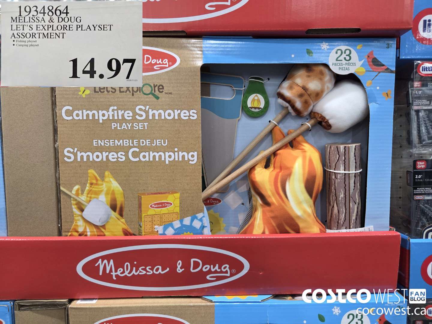 1934864 MELISSA & DOUG LET'S EXPLORE PLAYSET ASSORTMENT $14.97