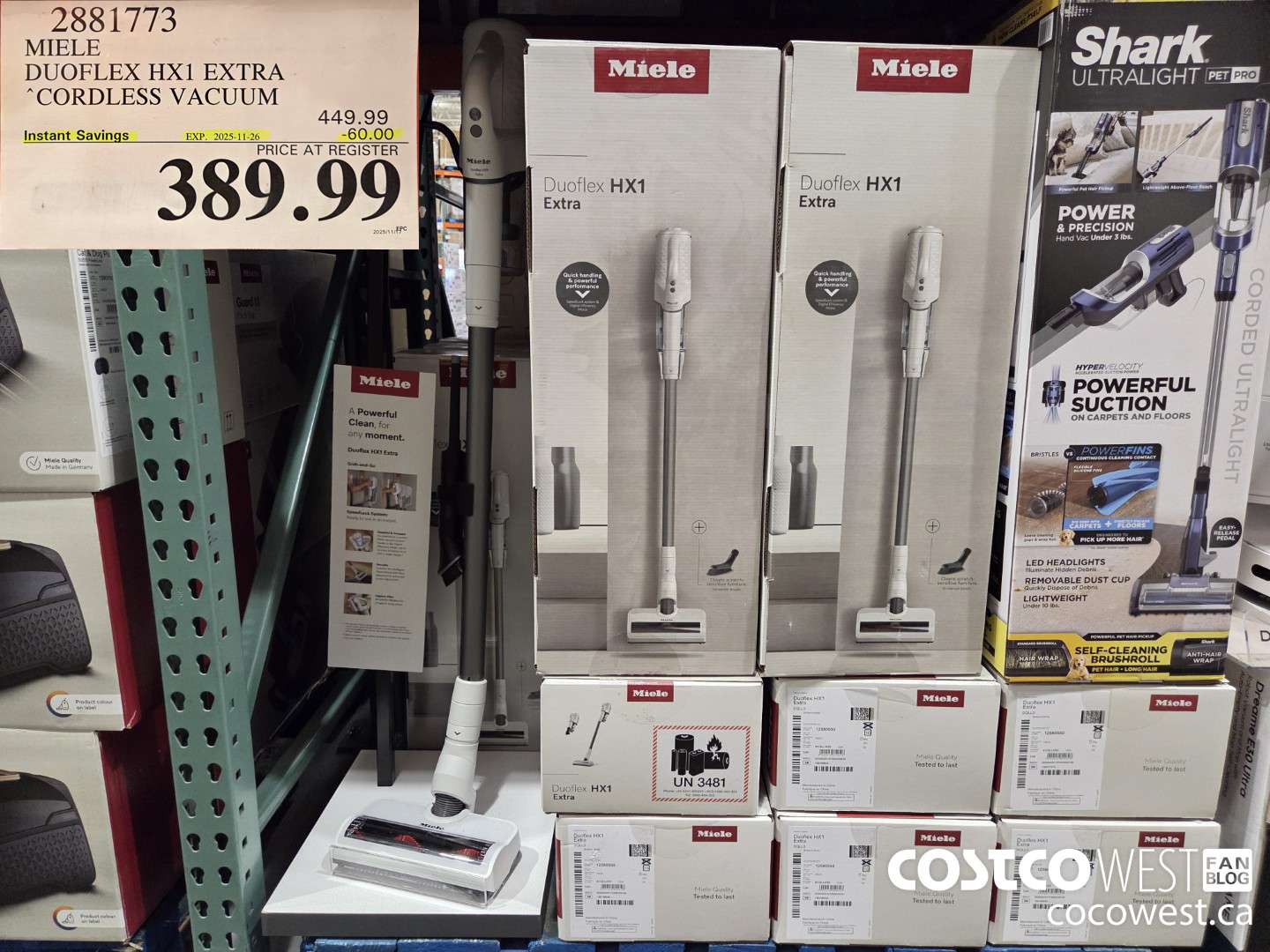 2881773 MIELE DUOFLEX HX1 EXTRA CORDLESS VACUUM ($60.00 INSTANT SAVINGS EXPIRES ON 2025-11-26) $389.99