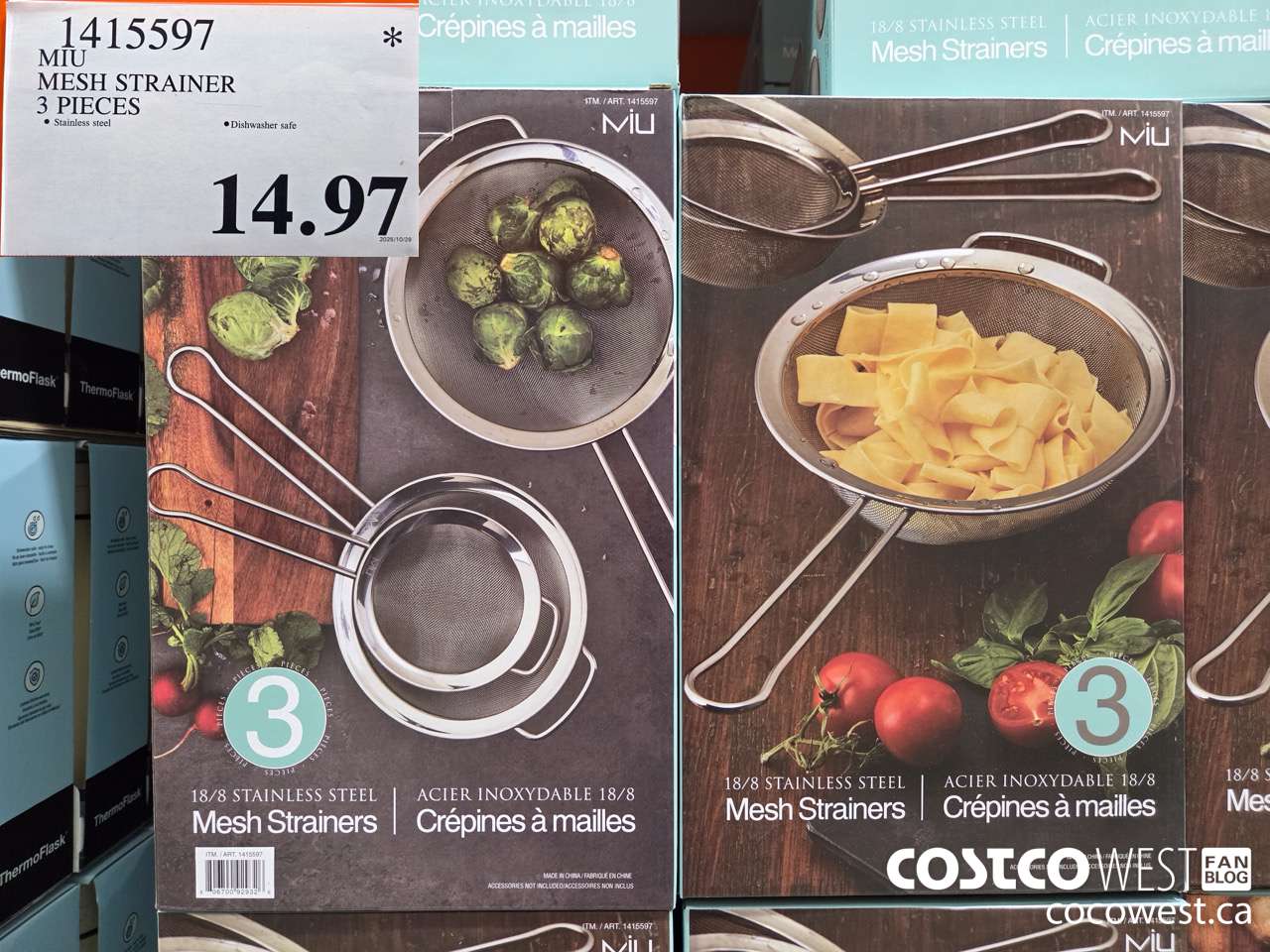 1415597 MIU MESH STRAINER 3 PIECES $14.97