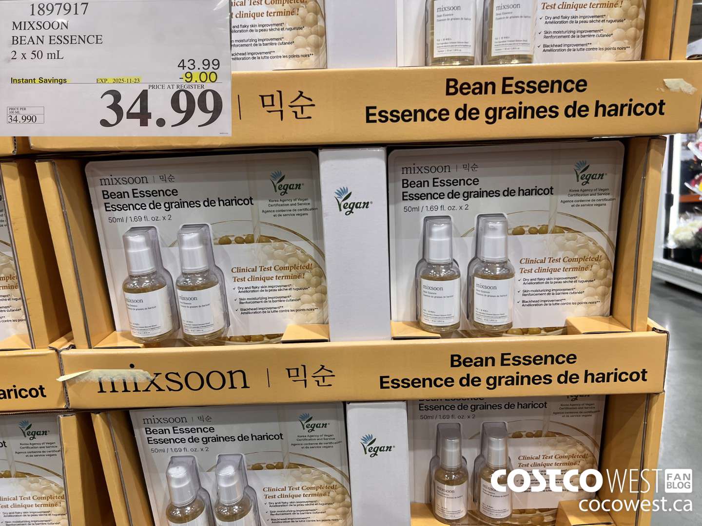1897917 MIXSOON BEAN ESSENCE 2 X 50ML ($9.00 INSTANT SAVINGS EXPIRES ON 2025-11-23) $34.99