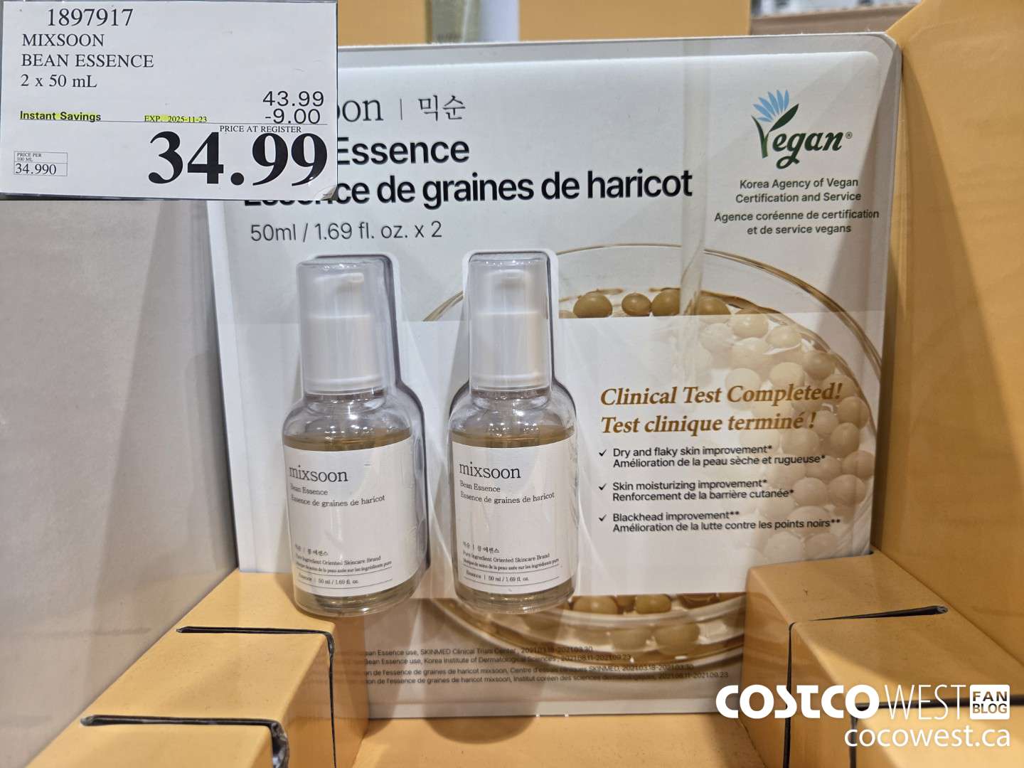 1897917 MIXSOON BEAN ESSENCE 2 X 50ML ($9.00 INSTANT SAVINGS EXPIRES ON 2025-11-23) $34.99