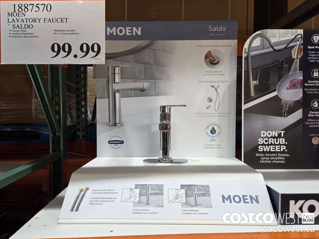 1887570 MOEN LAVATORY FAUCET SALDO $99.99