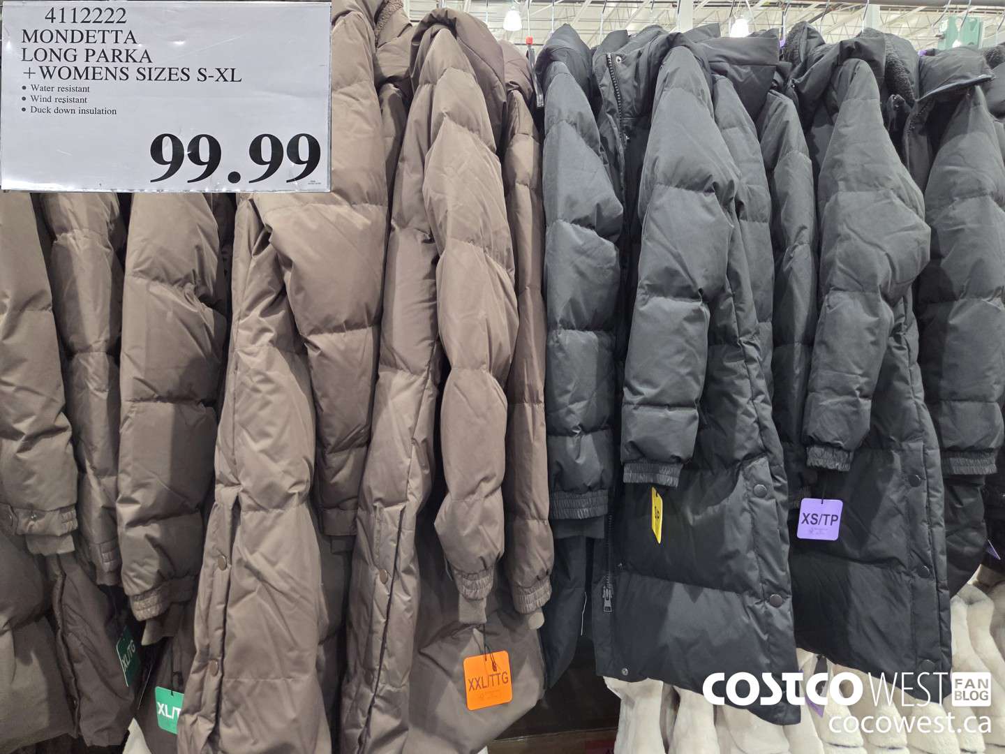 4112222 MONDETTA LONG PARKA WOMENS SIZES S-XL $99.99