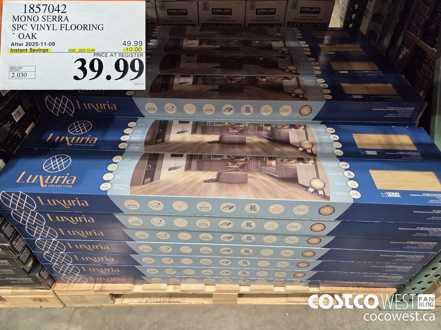 1857042 MONO SERRA SPC VINYL FLOORING OAK ($10.00 INSTANT SAVINGS EXPIRES ON 2025-11-09) $39.99