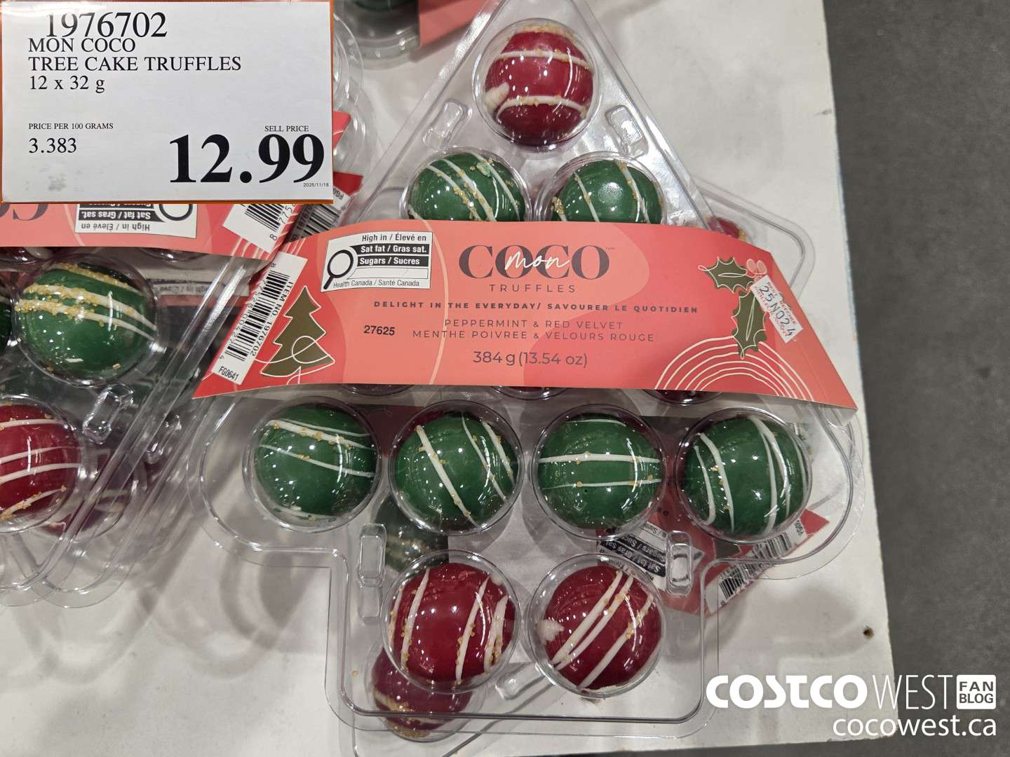 1976702 MON COCO TREE CAKE TRUFFLES 12 x 32 g $12.99