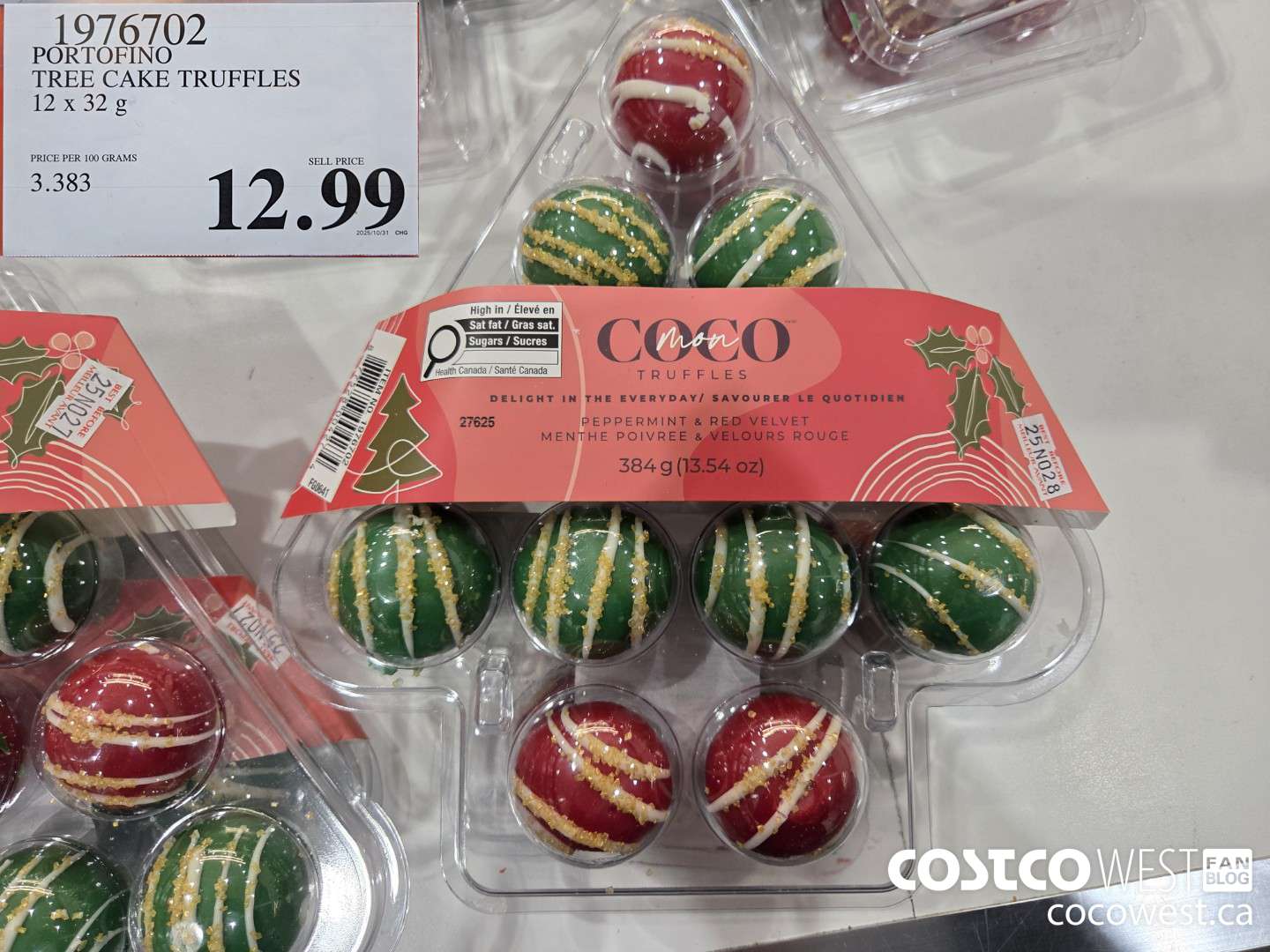 1976702 MON COCO TREE CAKE TRUFFLES 12 x 32 g $12.99