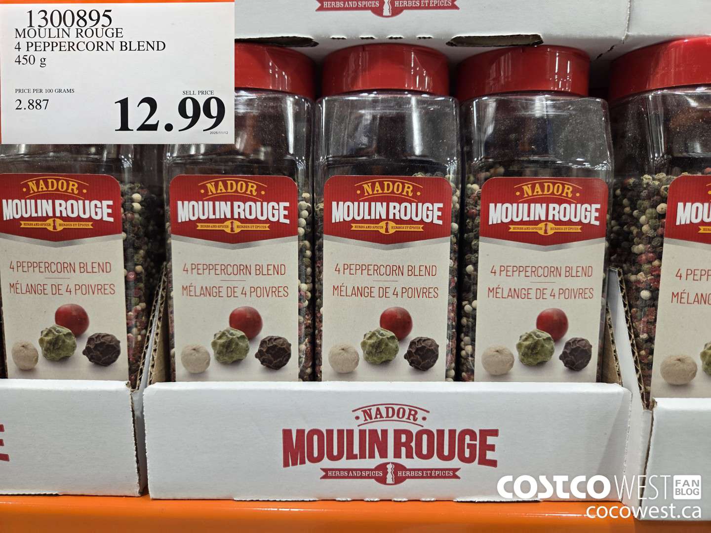 1300895 MOULIN ROUGE 4 PEPPERCORN BLEND 450 g $12.99