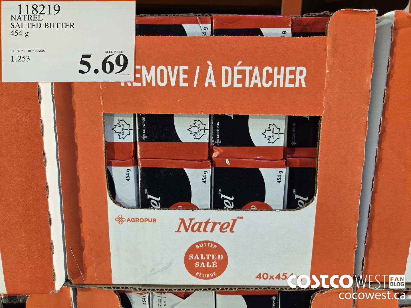 118219 NATREL SALTED BUTTER 454 g $5.69