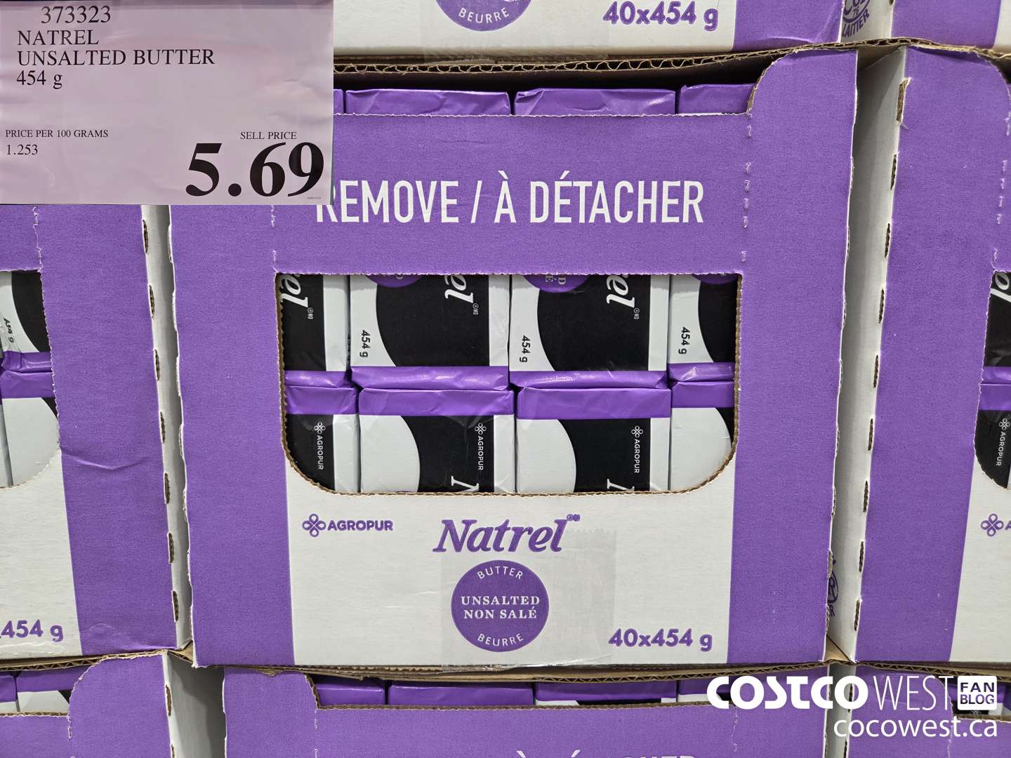 373323 NATREL UNSALTED BUTTER 454 g $5.69