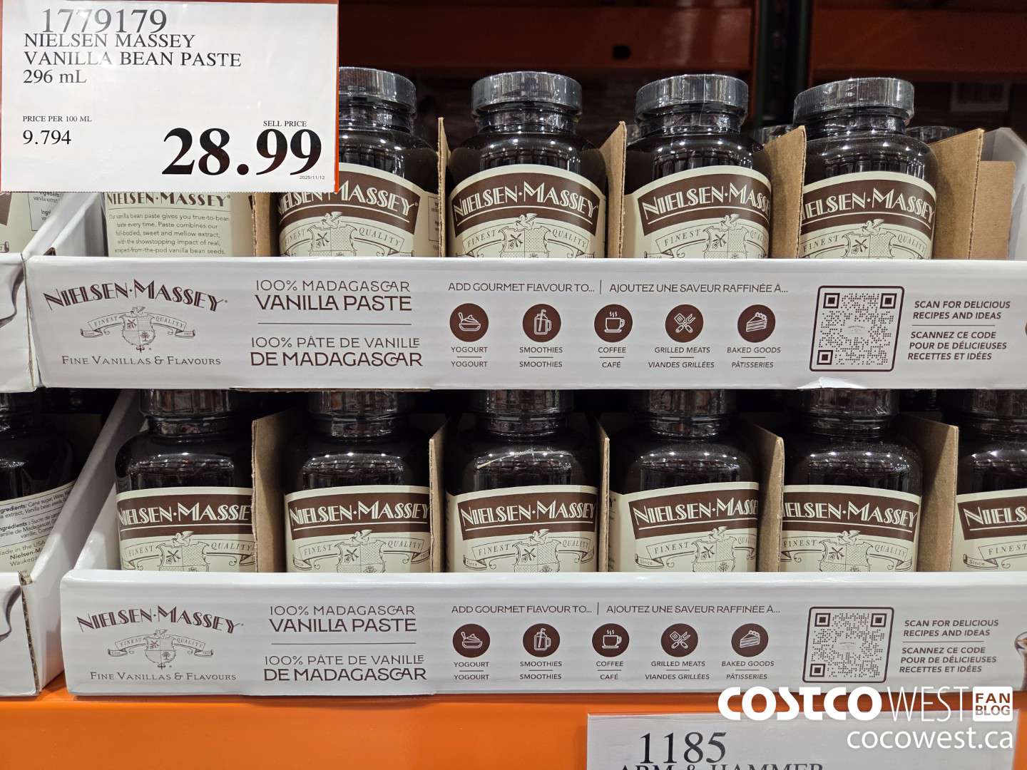 1779179 NIELSEN MASSEY VANILLA BEAN PASTE 296 mL $28.99