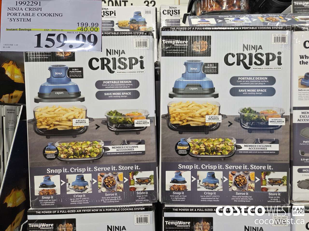 1992291 NINJA CIRSPI PORTABLE COOKING SYSTEM ($40.00 INSTANT SAVINGS EXPIRES ON 2025-11-23) $159.99