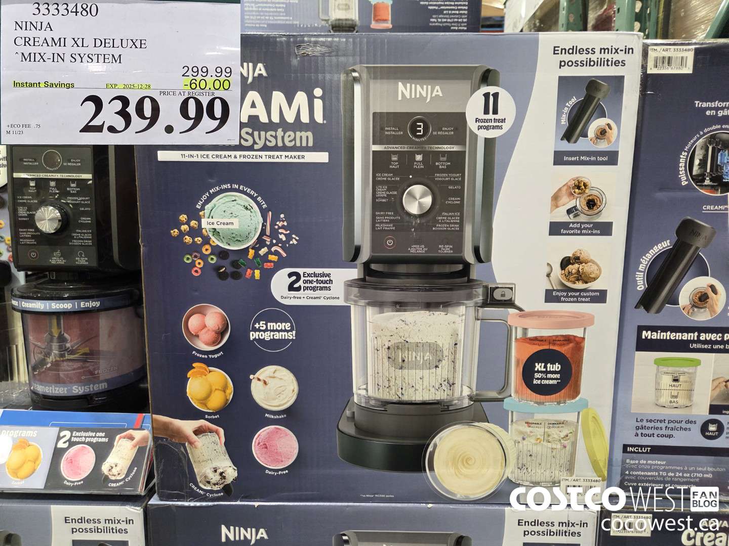 3333480 NINJA CREAMI MIX-IN SYSTEM ($60.00 INSTANT SAVINGS EXPIRES ON 2025-12-28) $239.99