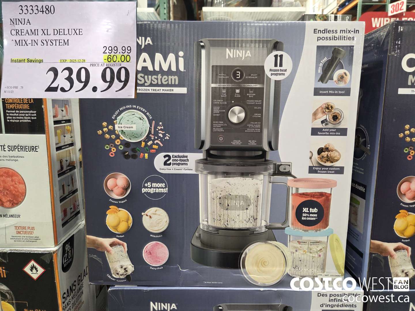 3333480 NINJA CREAMI MIX-IN SYSTEM ($60.00 INSTANT SAVINGS EXPIRES ON 2025-12-28) $239.99