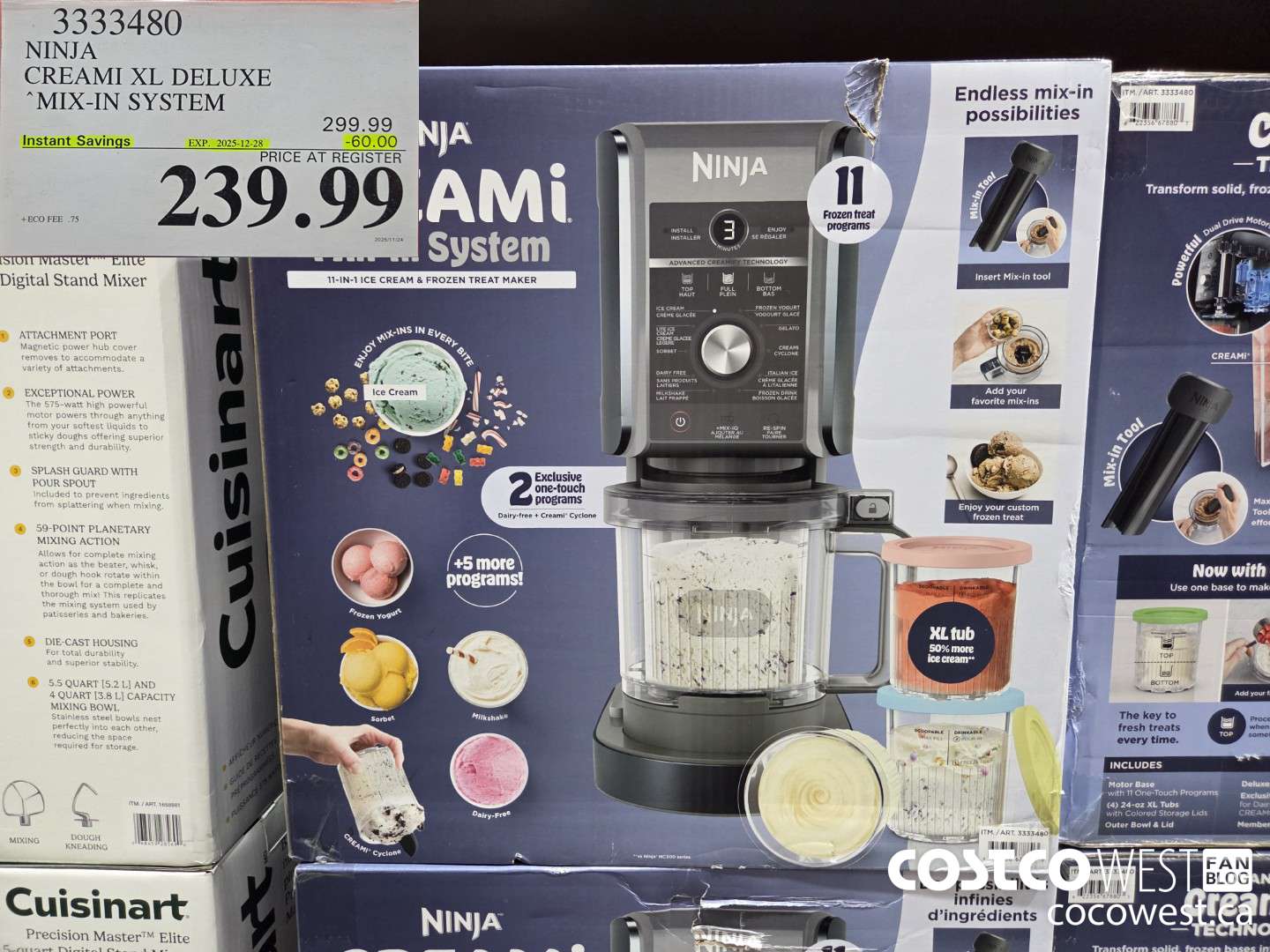 3333480 NINJA CREAMI MIX-IN SYSTEM ($60.00 INSTANT SAVINGS EXPIRES ON 2025-12-28) $239.99