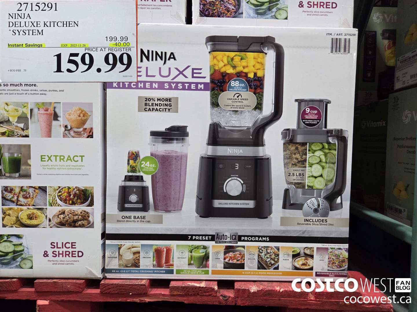 2715291 NINJA KITCHEN SYSTEM DELUXE ($40.00 INSTANT SAVINGS EXPIRES ON 2025-11-26) $159.99