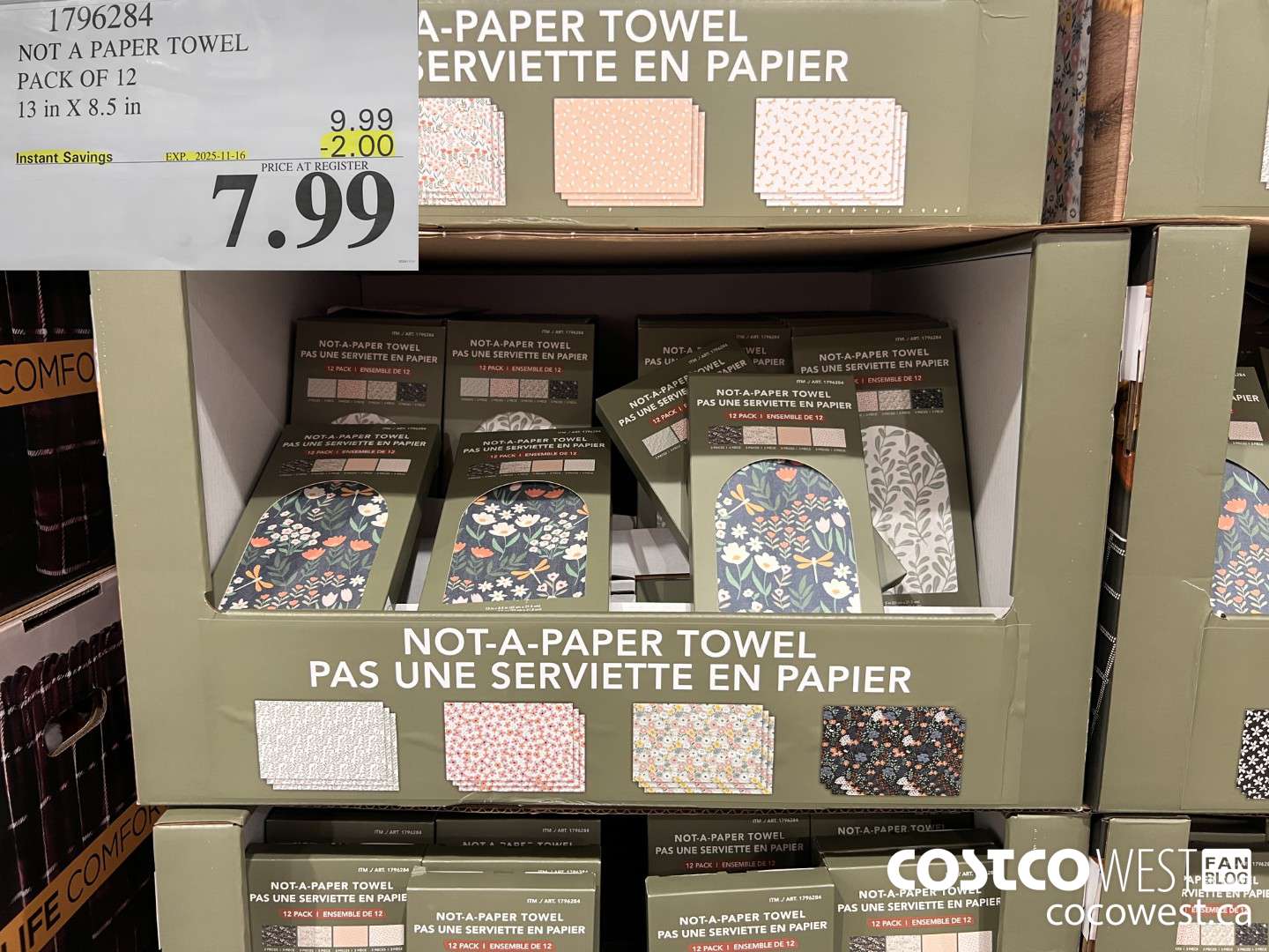 1796284 NOT A PAPER TOWEL PACK OF 12 13 IN X 8.5 IN ($2.00 INSTANT SAVINGS EXPIRES ON 2025-11-16) $7.99
