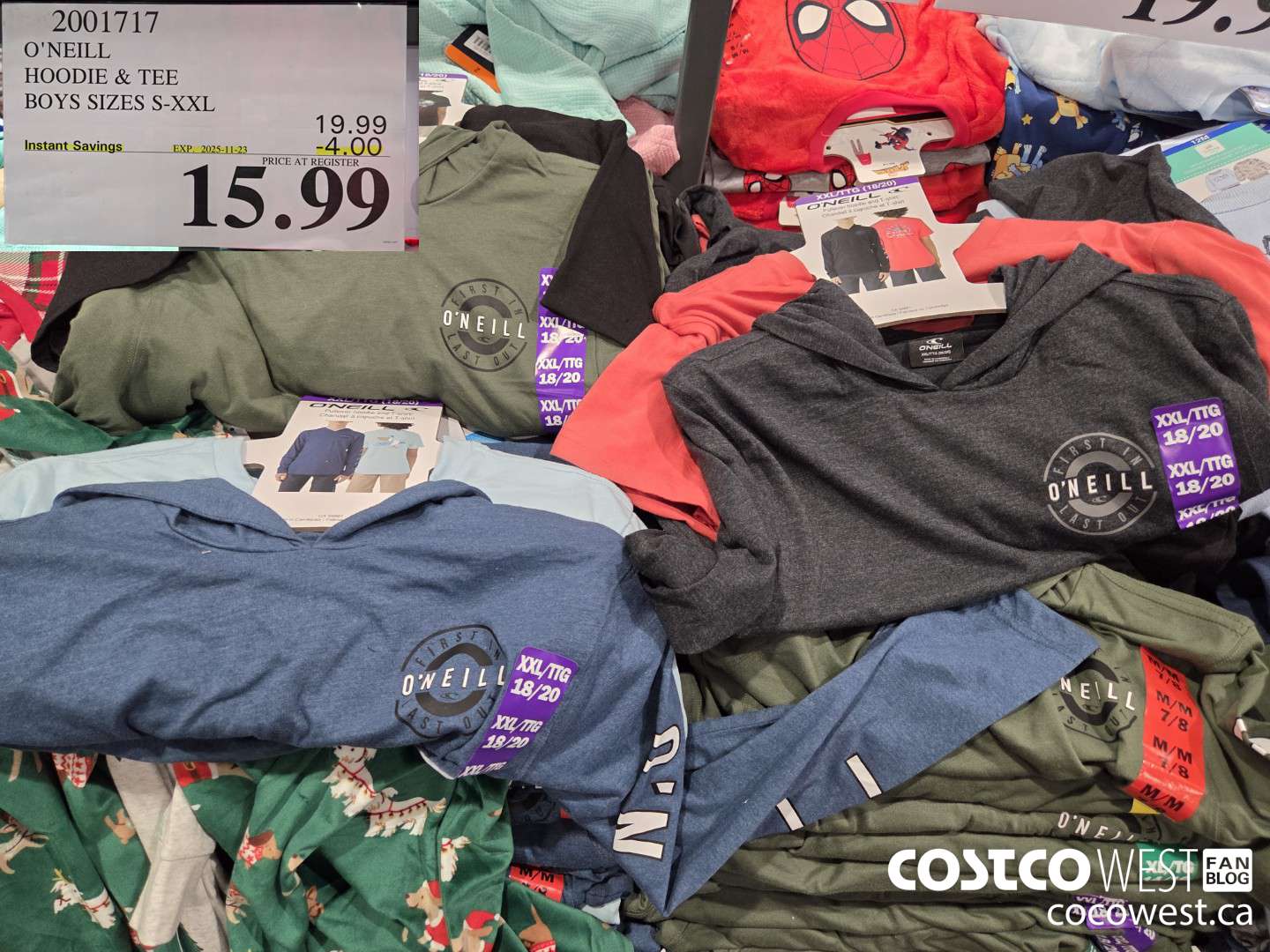 2001717 O'NEILL HOODIE & TEE BOYS SIZES S-XXL ($4.00 INSTANT SAVINGS EXPIRES ON 2025-11-23) $15.99