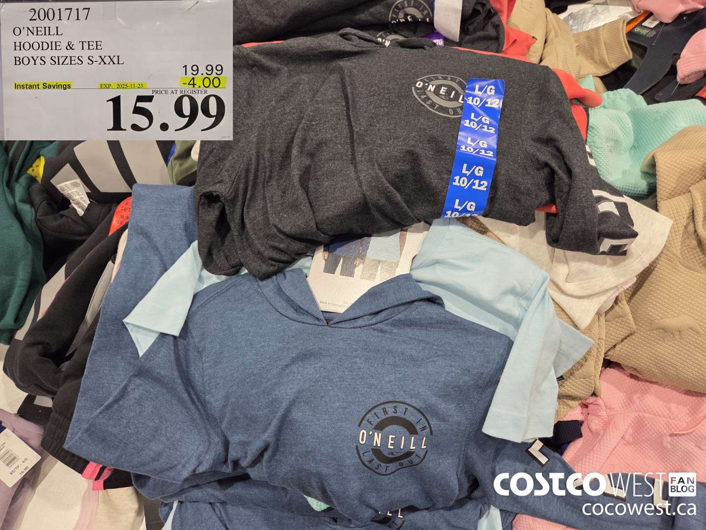 2001717 O'NEILL HOODIE & TEE BOYS SIZES S-XXL ($4.00 INSTANT SAVINGS EXPIRES ON 2025-11-23) $15.99