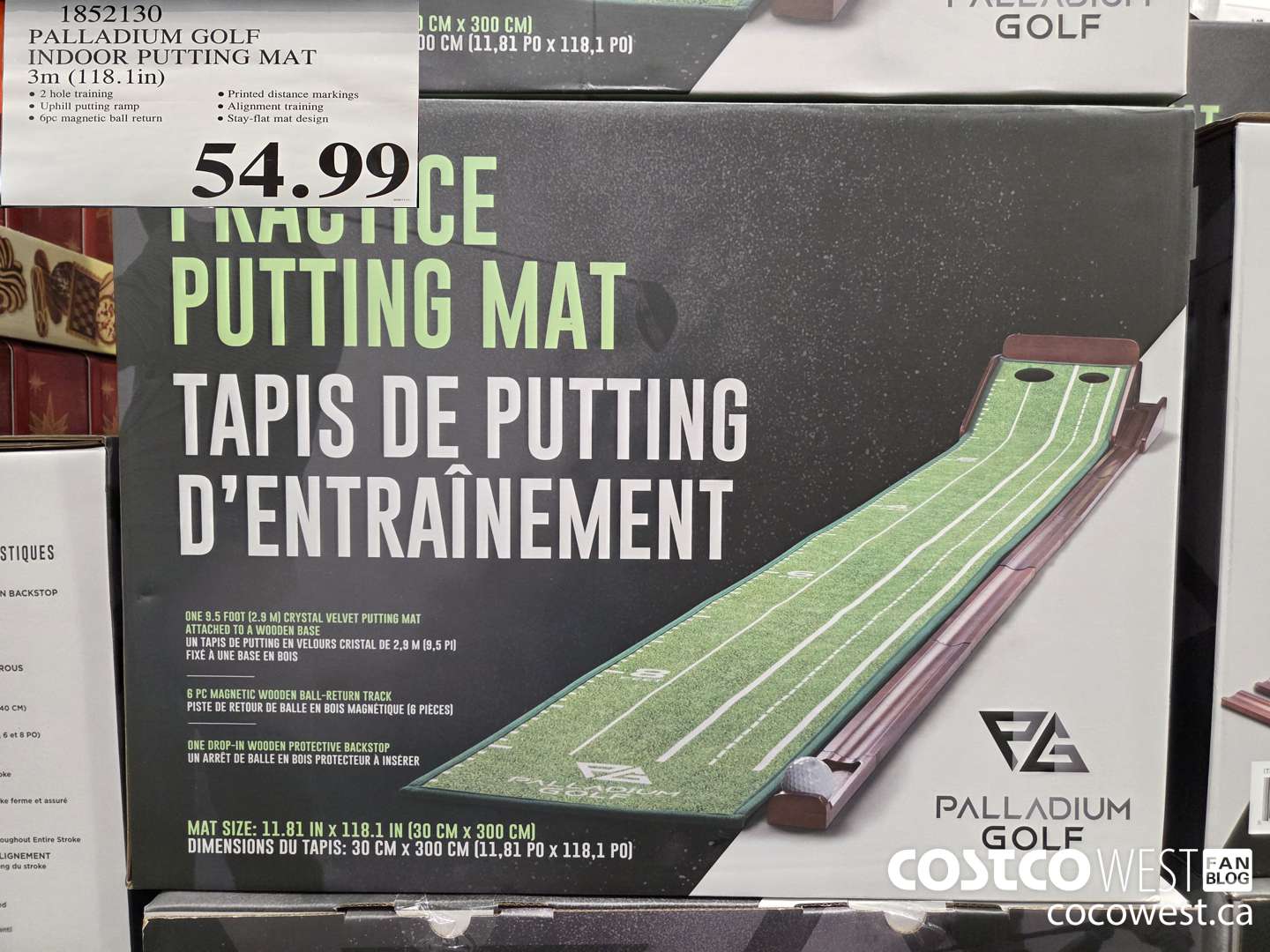 1852130 PALLADIUM GOLF INDOOR PUTTING MAT 3M (118.1IN) $54.99
