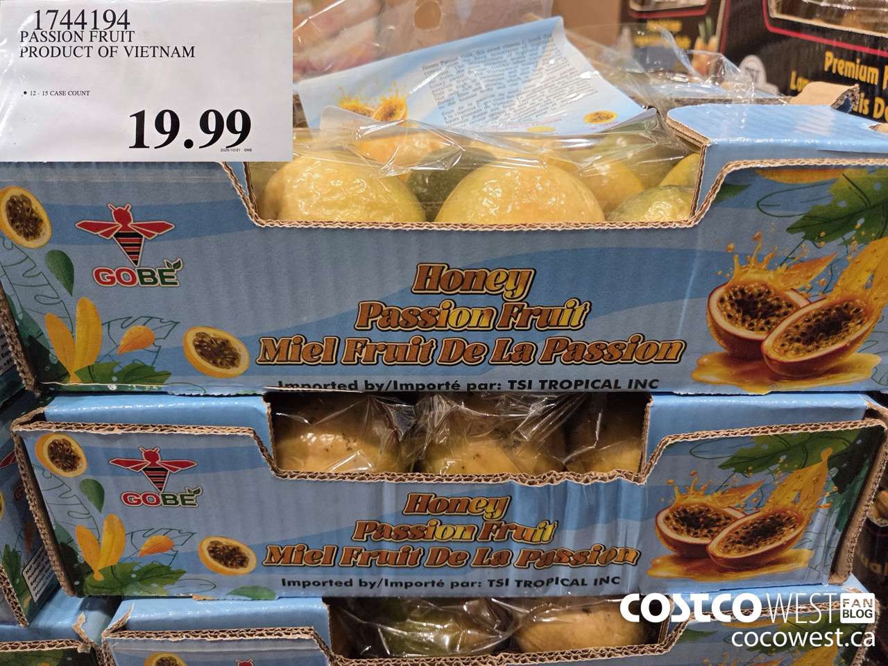 1744194 PASSION FRUIT PRODUCT OF VIETNAM $19.99