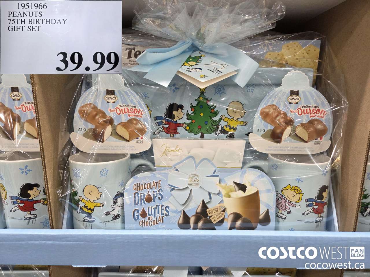 1951966 PEANUTS 75TH BIRTHDAY GIFT SET $39.99