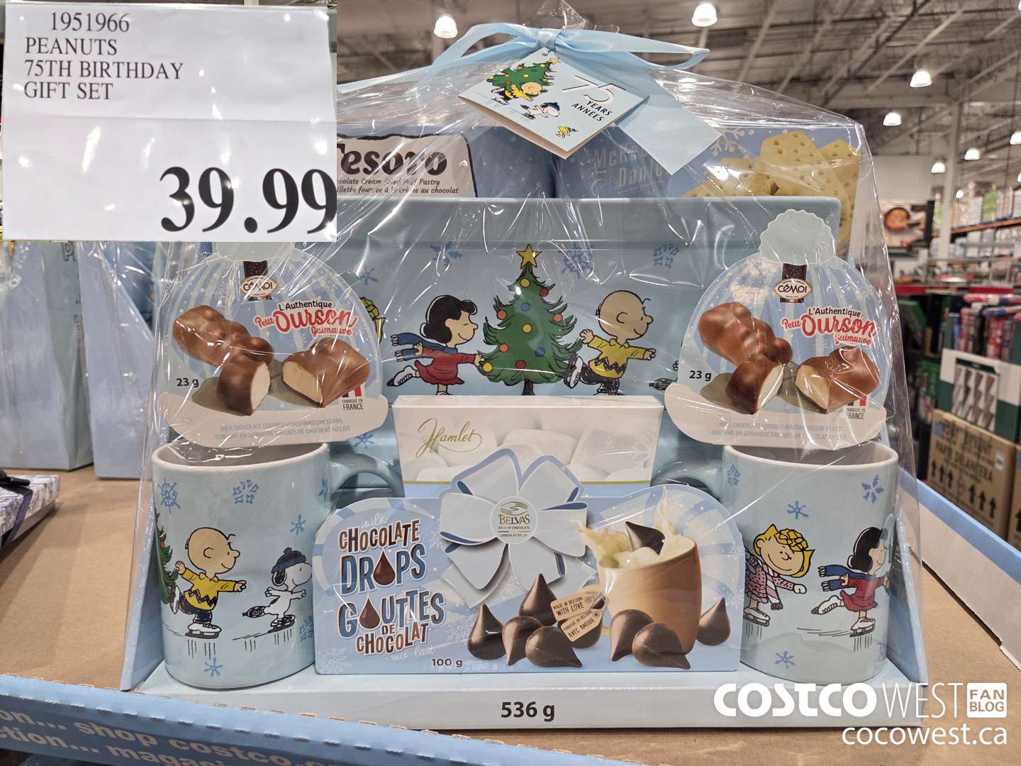 1951966 PEANUTS 75TH BIRTHDAY GIFT SET $39.99