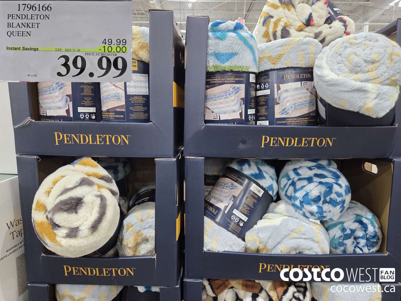 1796166 PENDLETON BLANKET QUEEN ($10.00 INSTANT SAVINGS EXPIRES ON 2025-11-16) $39.99