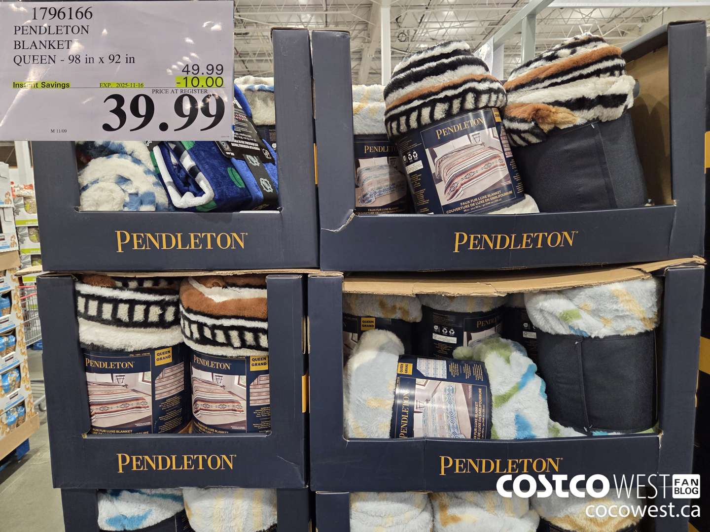 1796166 PENDLETON BLANKET QUEEN ($10.00 INSTANT SAVINGS EXPIRES ON 2025-11-16) $39.99