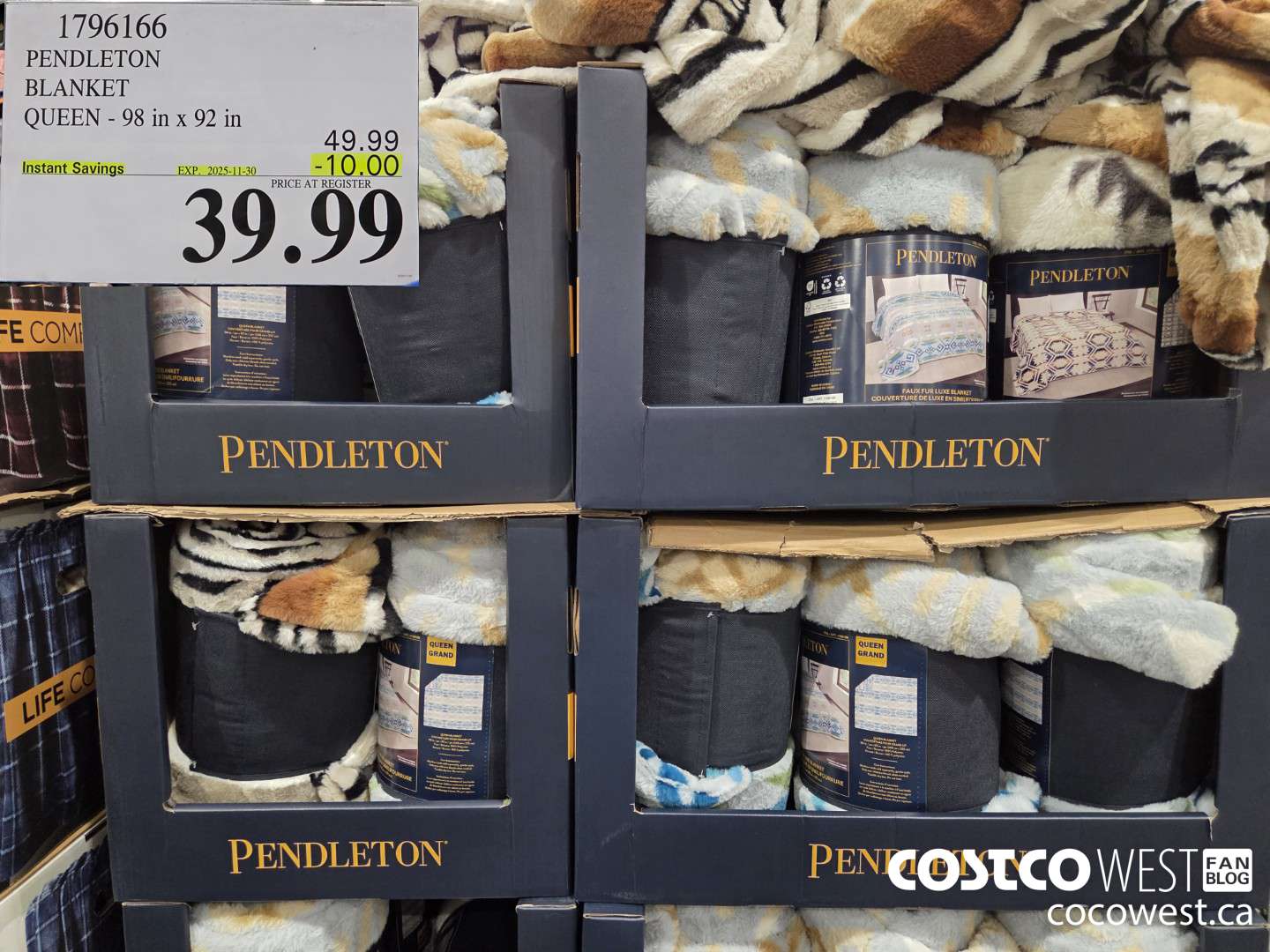 1796166 PENDLETON BLANKET QUEEN - 98 in x 92 in ($10.00 INSTANT SAVINGS EXPIRES ON 2025-11-30) $39.99