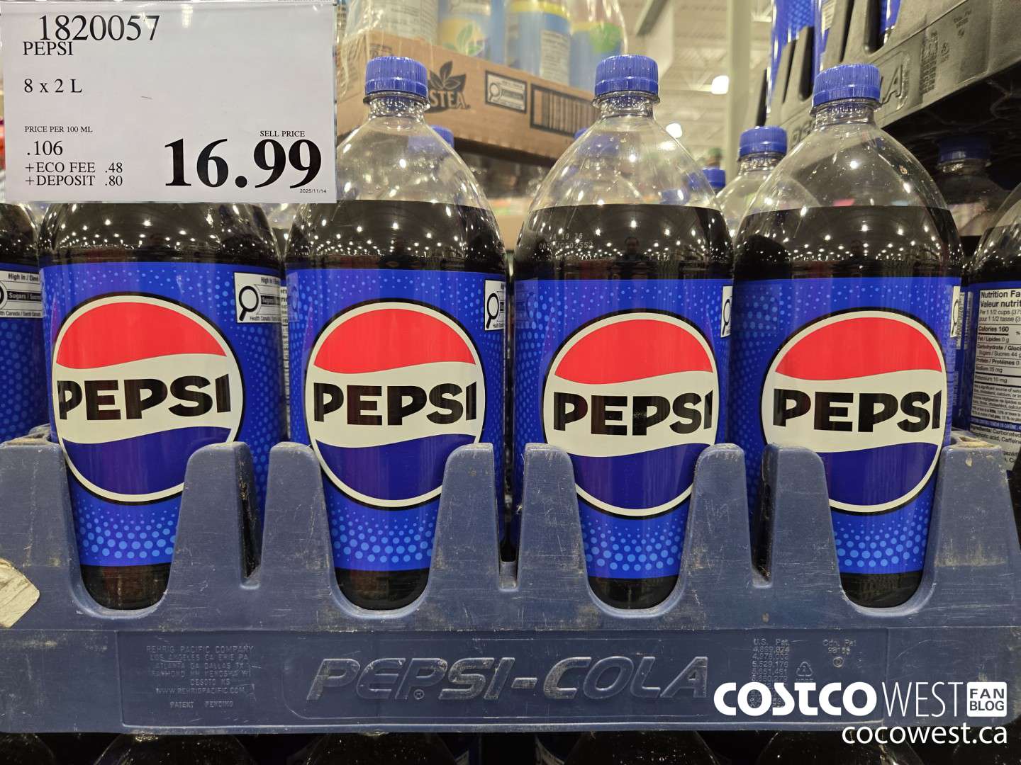 1820057 PEPSI 8 x 2 L $16.99