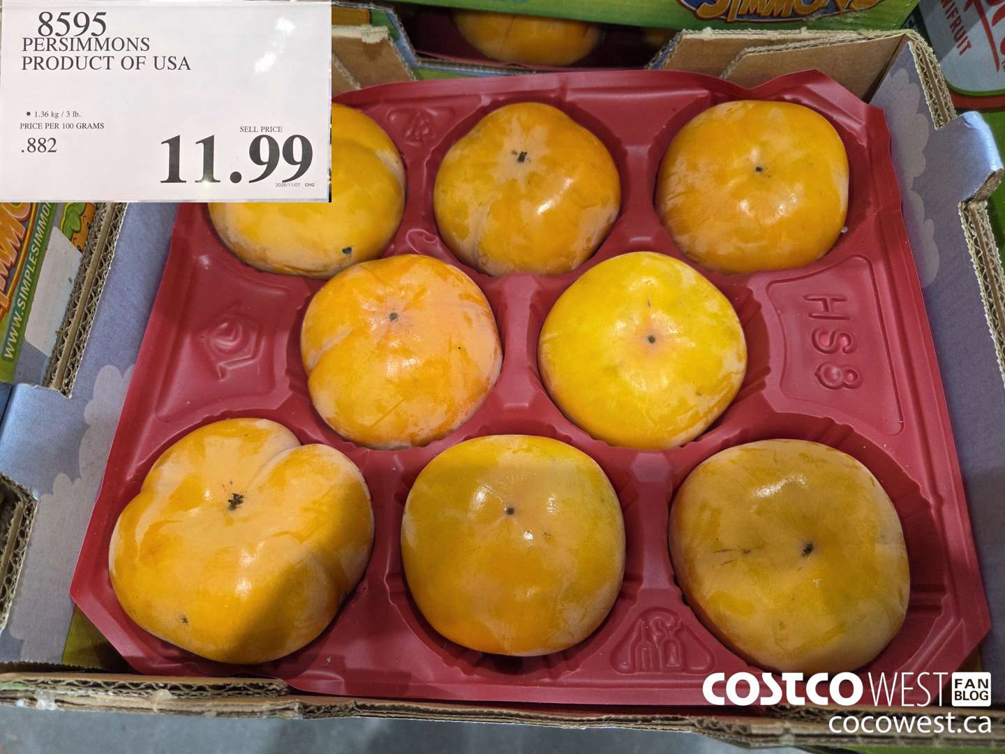 8595 PERSIMMONS PRODUCT OF USA $11.99