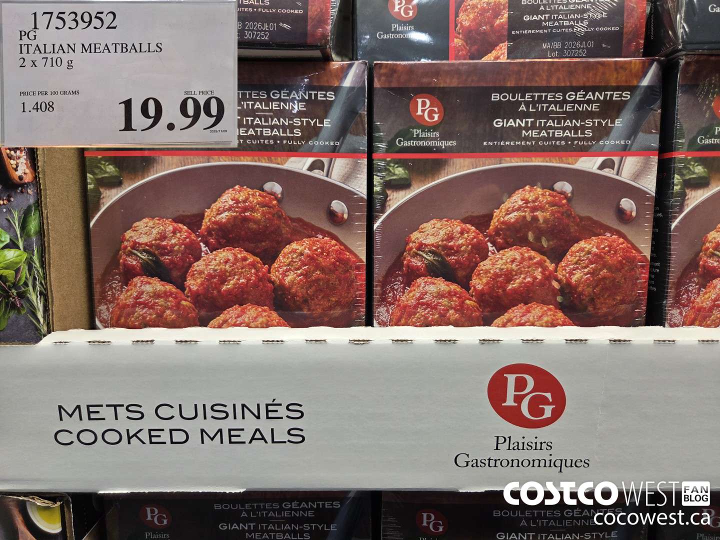 1753952 PG ITALIAN MEATBALLS 2 X 710G $19.99