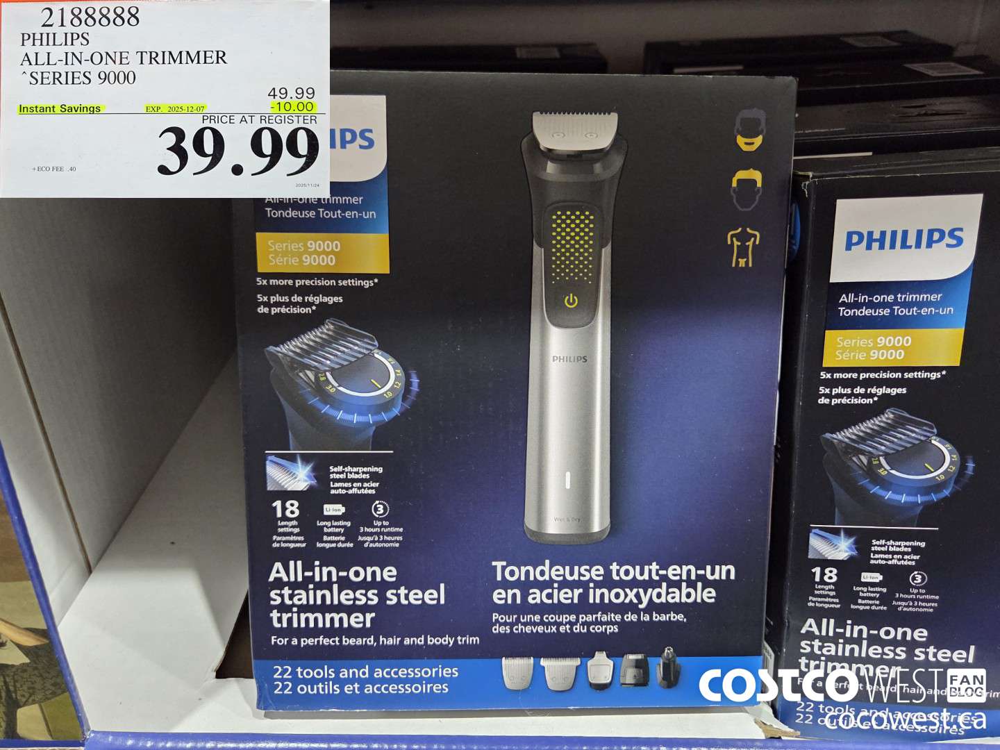 2188888 PHILIPS ALL-IN-ONE TRIMMER SERIES 9000 ($10.00 INSTANT SAVINGS EXPIRES ON 2025-12-07) $39.99