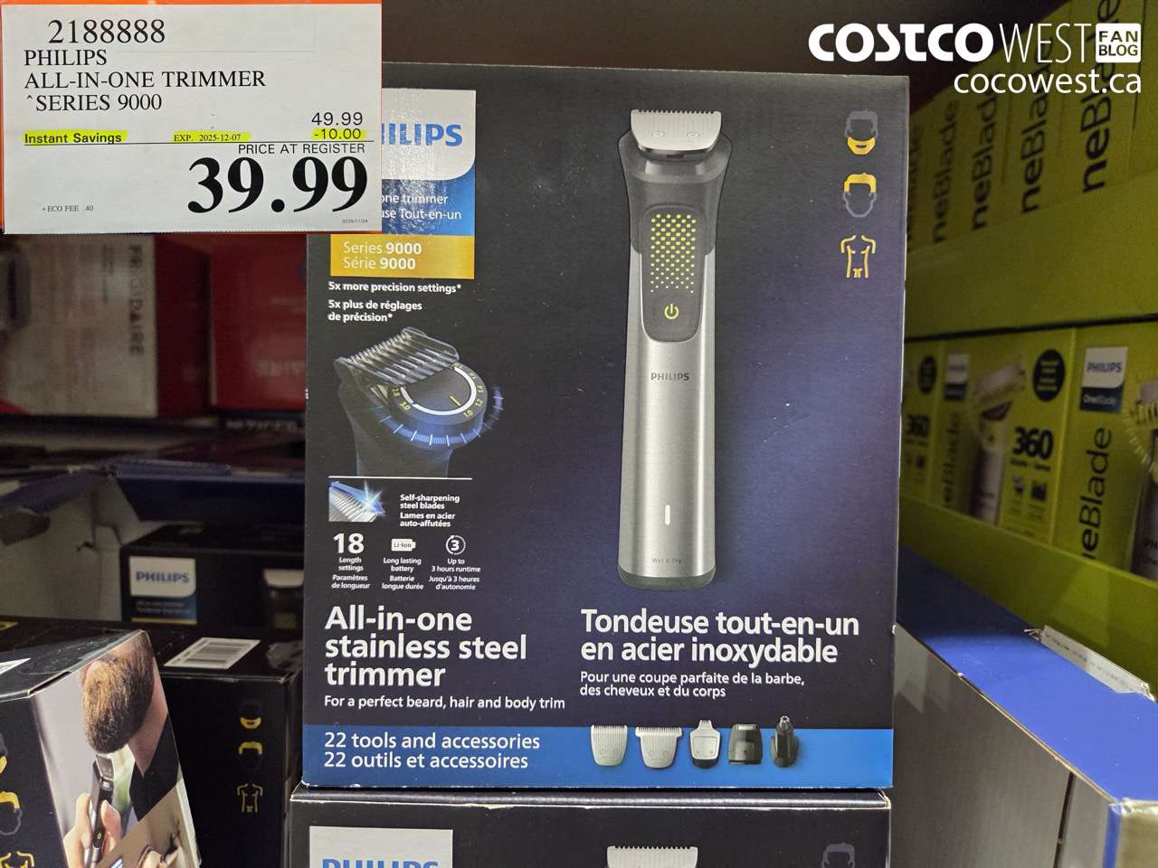 2188888 PHILIPS ALL-IN-ONE TRIMMER SERIES 9000 ($10.00 INSTANT SAVINGS EXPIRES ON 2025-12-07) $39.99
