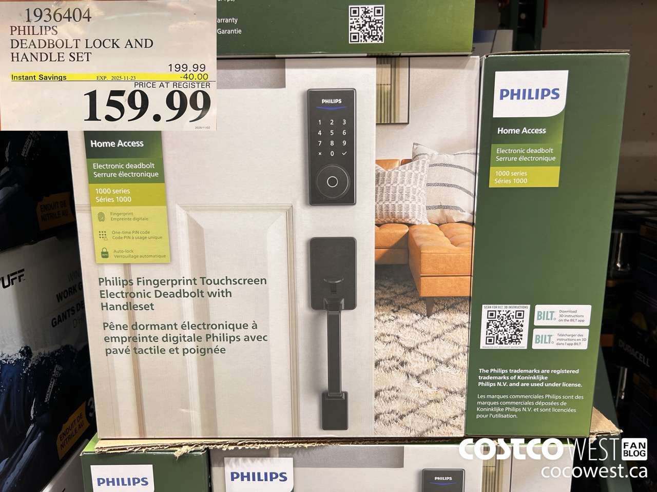 1936404 PHILIPS DEADBOLT LOCK AND HANDLE SET ($40.00 INSTANT SAVINGS EXPIRES ON 2025-11-23) $159.99