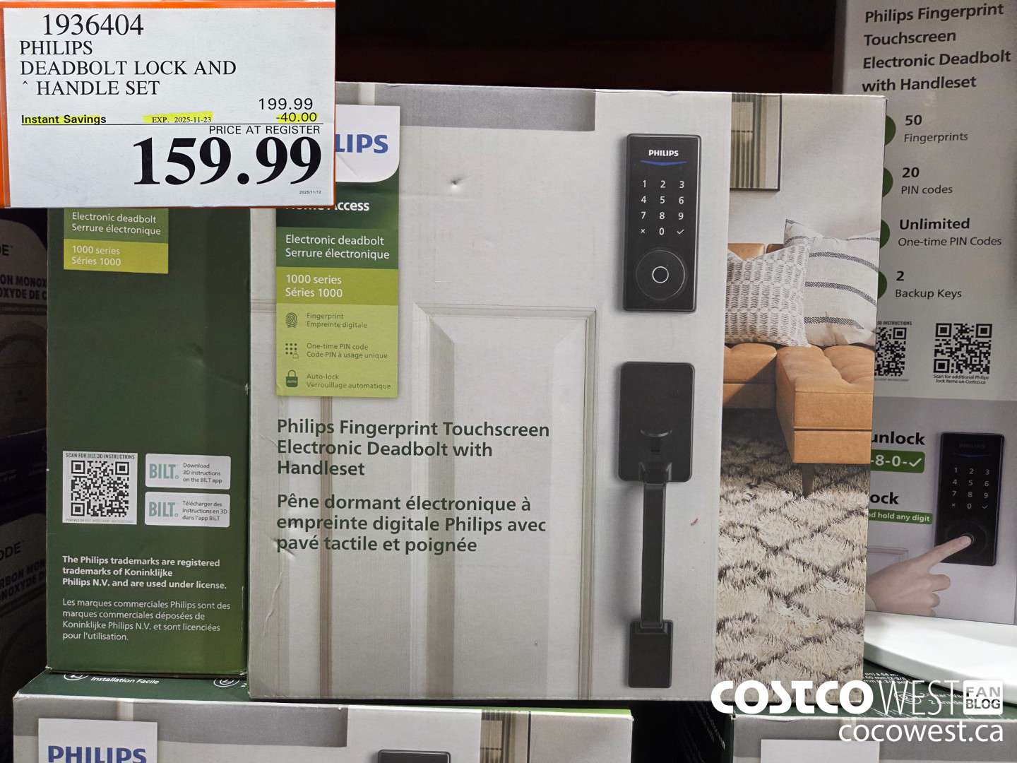 1936404 PHILIPS DEADBOLT LOCK AND HANDLE SET ($40.00 INSTANT SAVINGS EXPIRES ON 2025-11-23) $159.99