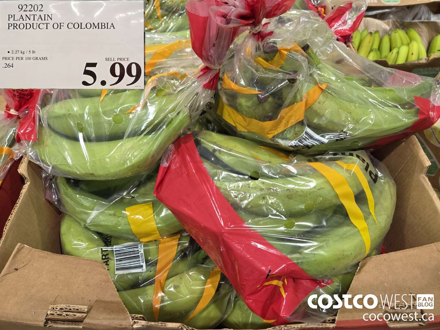 92202 PLANTAIN PRODUCT OF COLOMBIA $5.99