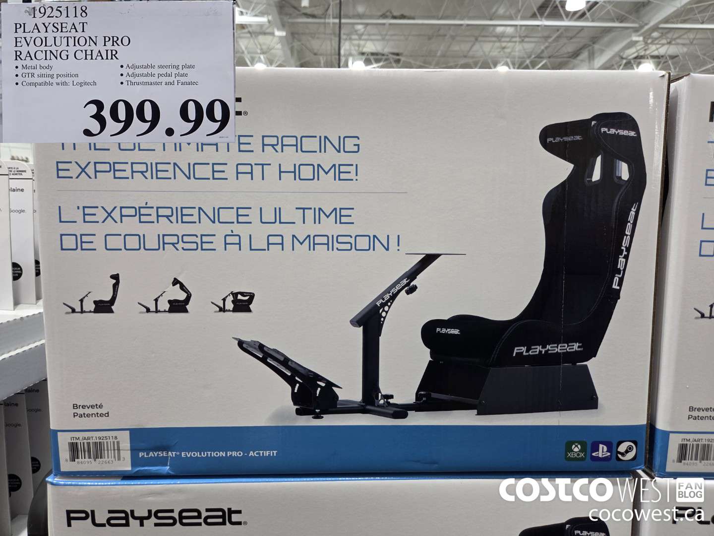 1925118 PLAYSEAT EVOLUTION PRO RACING CHAIR $399.99