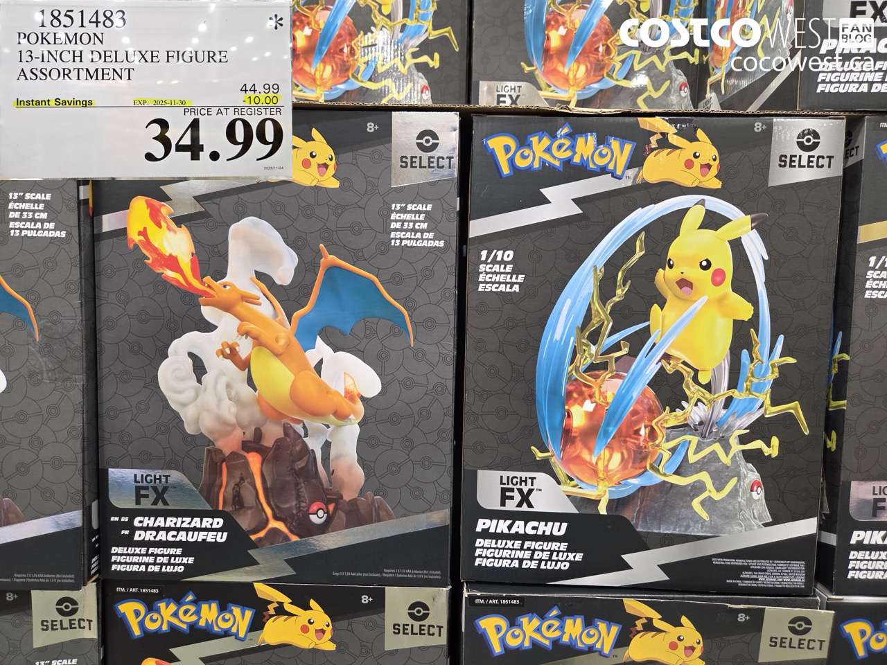 1851483 POKEMON 13-INCH DELUXE FIGURE ASSORTMENT ($10.00 INSTANT SAVINGS EXPIRES ON 2025-11-30) $34.99