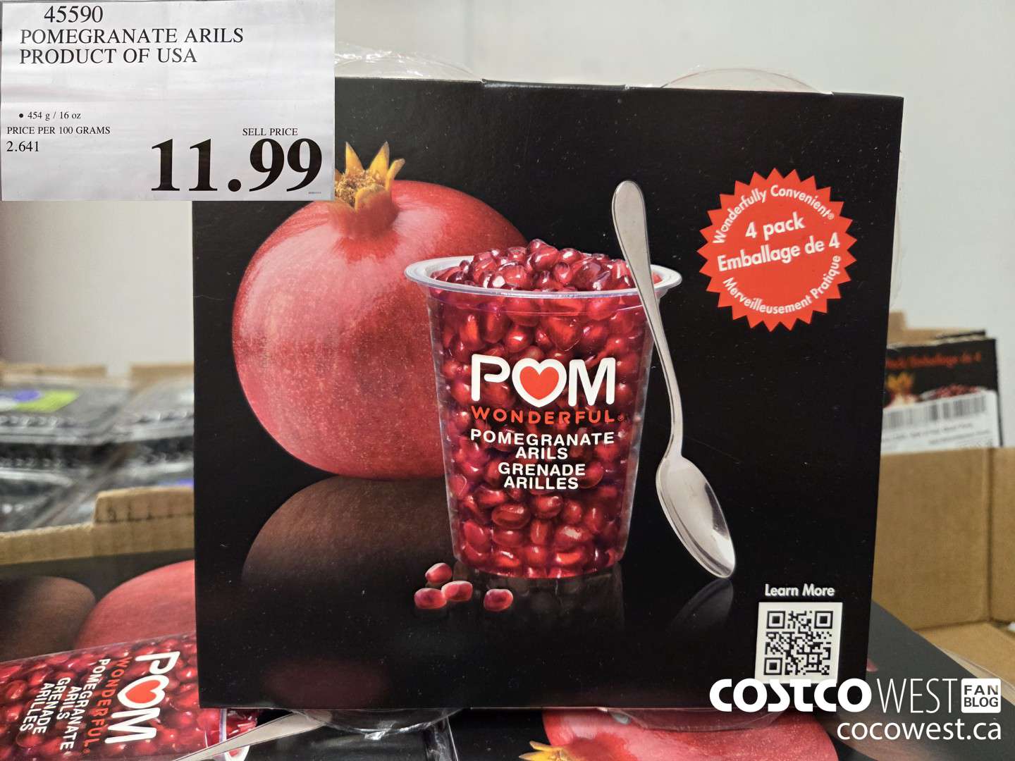 45590 POMEGRANATE ARILS PRODUCT OF USA $11.99