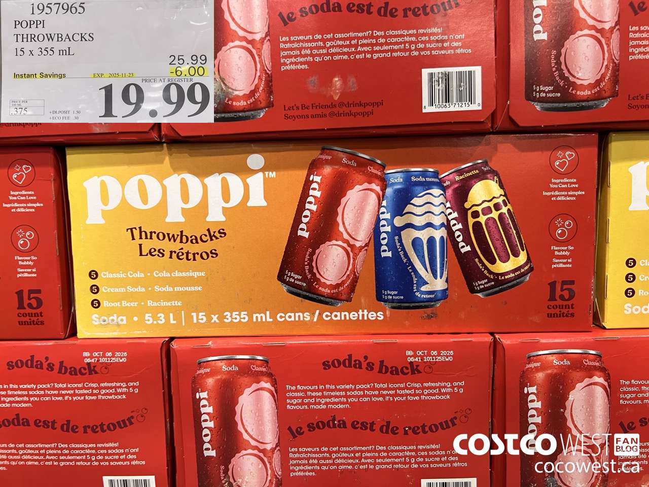 1957965 POPPI THROWBACKS 15 X 355ML ($6.00 INSTANT SAVINGS EXPIRES ON 2025-11-23) $19.99
