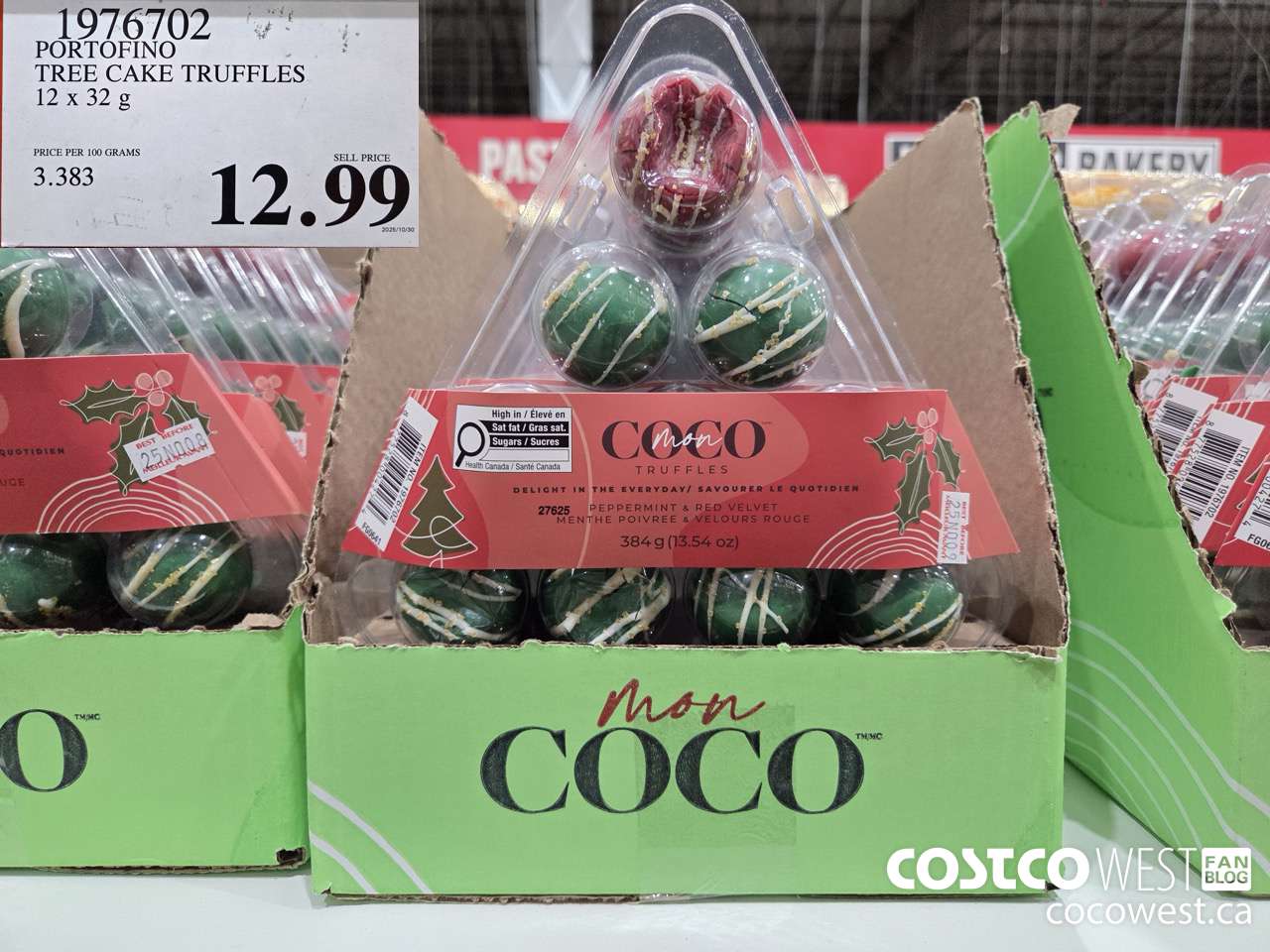 1976702 PORTOFINO TREE CAKE TRUFFLES 12 X 32G $12.99