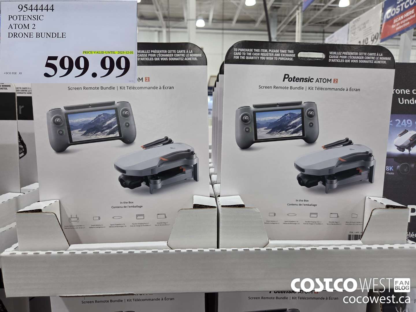 9544444 POTENSIC ATOM 2 DRONE BUNDLE (EXPIRES ON 2025-12-01) $599.99