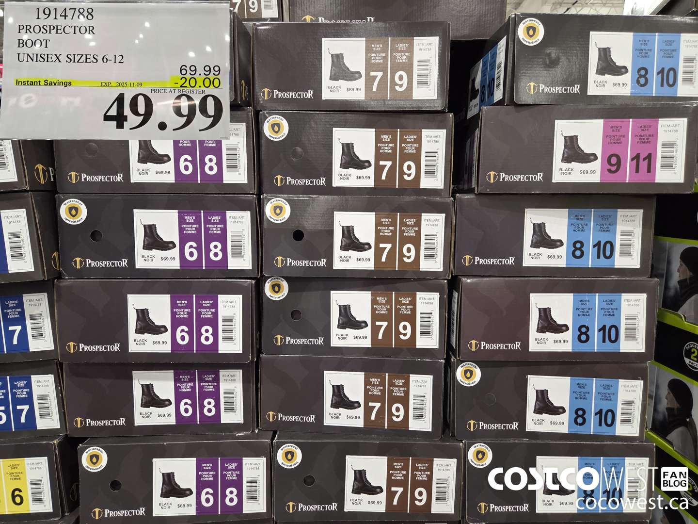 1914788 PROSPECTOR BOOT UNISEX SIZES 6-12 ($20.00 INSTANT SAVINGS EXPIRES ON 2025-11-09) $49.99