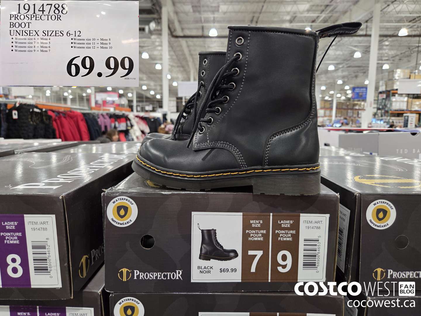 1914788 PROSPECTOR BOOT UNISEX SIZES 6-12 $69.99