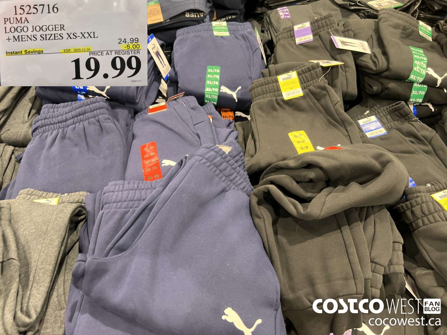 1525716 PUMA LOGO JOGGER MENS SIZES S-XXL ($5.00 INSTANT SAVINGS EXPIRES ON 2023-11-16) $19.99