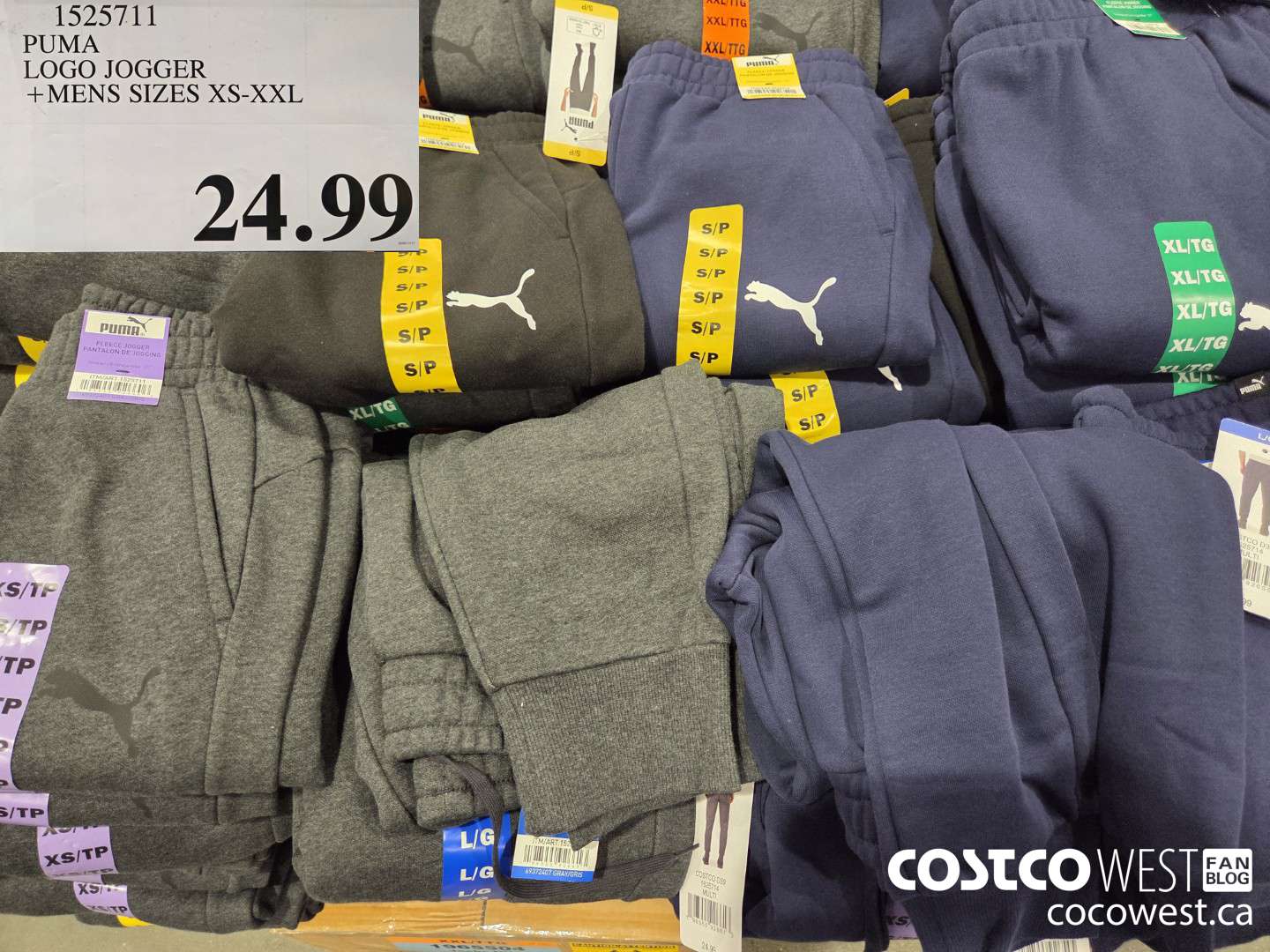 1525711 PUMA LOGO JOGGER MENS SIZES XS-XXL $24.99