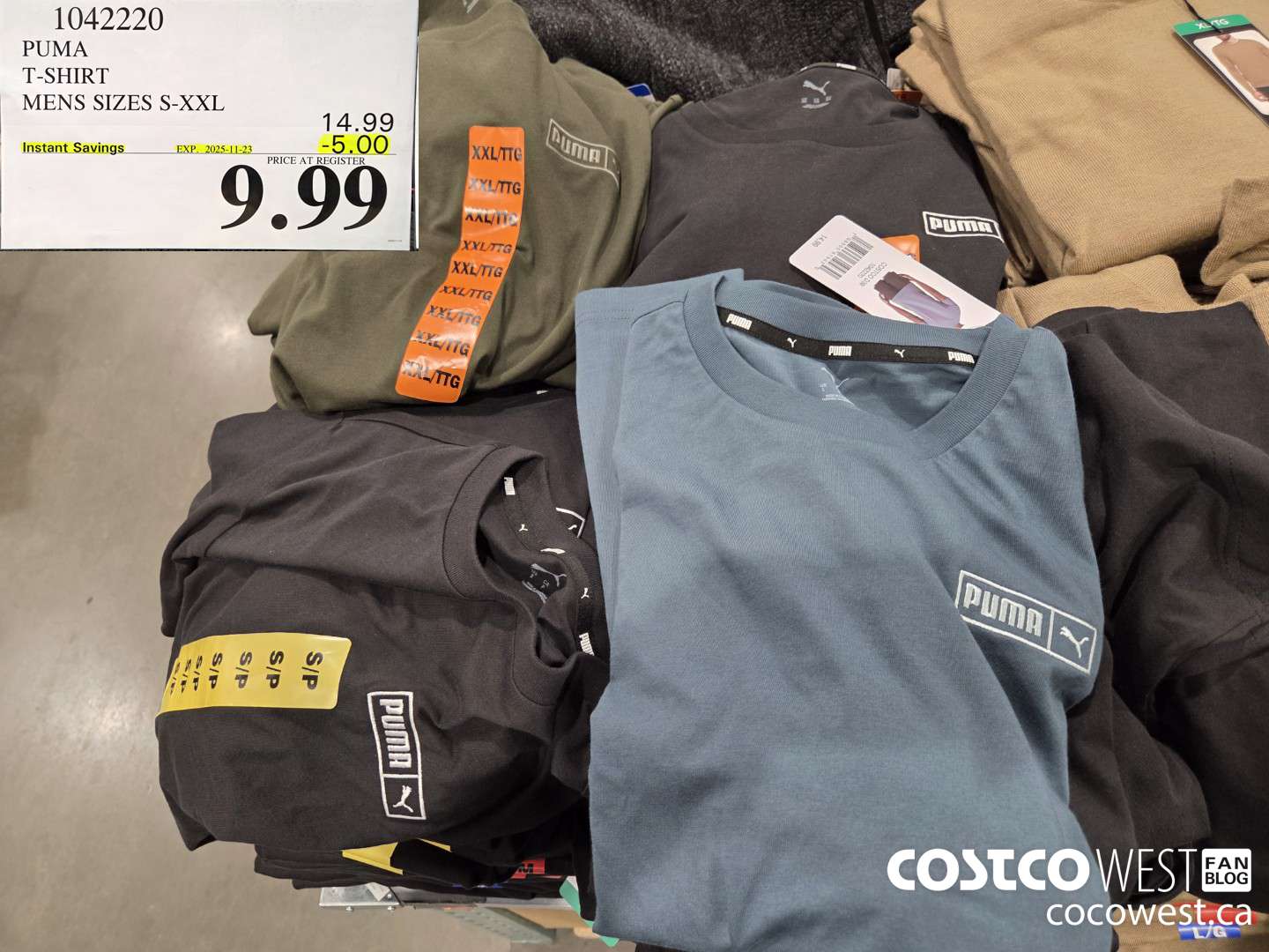 1042220 PUMA T-SHIRT MENS SIZES S-XXL ($5.00 INSTANT SAVINGS EXPIRES ON 2025-11-23) $9.99