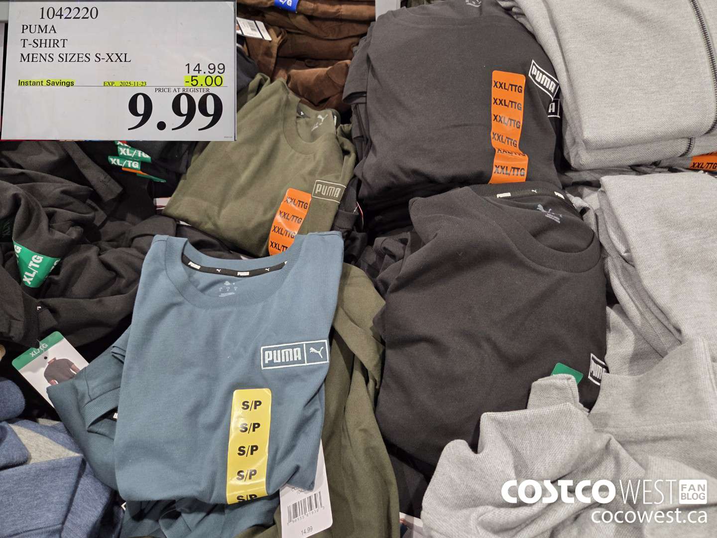 1042220 PUMA T-SHIRT MENS SIZES S-XXL ($5.00 INSTANT SAVINGS EXPIRES ON 2025-11-23) $9.99