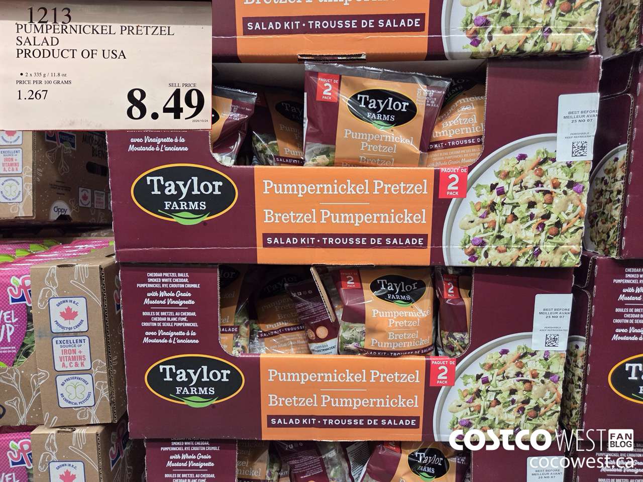 1213 PUMPERNICKEL PRETZEL SALAD PRODUCT OF USA $8.49